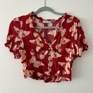 Red Crop Top